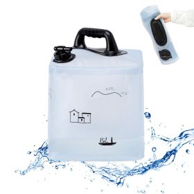 Large Capacity 15L Portable Water Bag, Collapsible Water Container,Durable Leak-Proof Bucket,For Outdoor Camping,BBQ,Hiking,Travel,Backpacking,Rv,Out