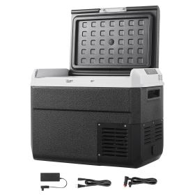 12 Volt Car Refrigerator, 31.7QT/30L Car Fridge, Portable Electric Cooler with -4-68 F Adjustable Temperature, 12/24V DC and 100- 240V AC Compressor