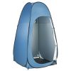Pop up Shower Tent, Instant Portable Privacy Tent Changing Room with Shower Bag, Ground Stakes, Ropes, Carry Bag, 190T Polyester with Silver Coating,