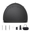 Bike Storage Tent, 4 to 5 Bikes, Outdoor Spacious Bike Storage Tent with Ventilated Window, Waterproof Fan-Shaped Bike Tent with High Strength Fiberg