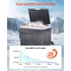 12 Volt Car Refrigerator, 63.4QT/60L Car Fridge, Portable Electric Cooler with Wheels and Handle, -4-68 Fahrenheit, 12/24V DC and 100- 240V AC Compre