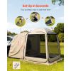 Screen House Tent, 6 x 6 ft, 4-6 Person Pop Up SUV Tailgate Tent, Portable Screened in Canopy with Carry Bag, Netting Sides, for Car Camping, Garden,