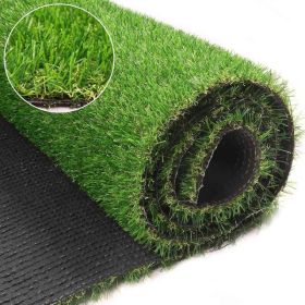 6.5ft X 15ft Artificial Turf 0.8' Mat With Drainage Holes. Fake Grass With Rubber Backing, Economical And Ideal For Indoor & Outdoor Pet Areas, Garde