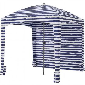 Beach Cottage - 6 Feet By 6 Feet, With Detachable Side Walls, A Simple Beach Sunshade Tent, Equipped With Storage Bags, Portable, UPF 50-- Standard (Option: Deep blue)
