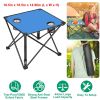 1Pc Foldable Camping Table Portable Picnic Table Lightweight Travel Desk with 2 Cup Holders Carrying Bag
