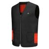 Heat Jacket Vest 3 Heating Gear Adjustable USB Heated Vest Warm Heat Coat Vest w/ 5 Heating Zones For Men Women Winter Outdoor Activity